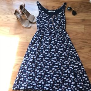 ModCloth Midi Dress with Adorable Swan Print